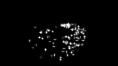 白色发光星星光效粒子光点光视频的预览图