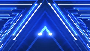 蓝色几何LED背景视频炫彩模板视频的预览图