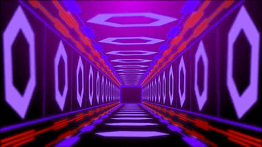 紫色穿梭炫彩LED背景视频AE模板视频的预览图
