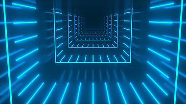 蓝色发光背景视频LED视频动态背景视频的预览图