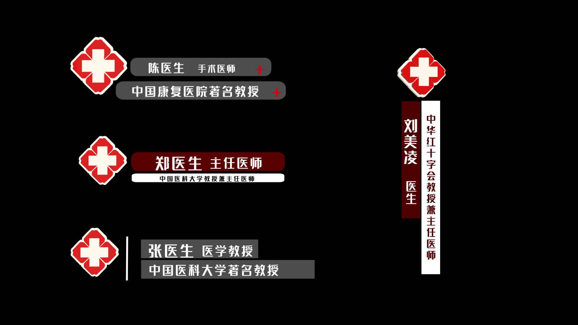简洁医生护士人名字幕条AE模板视频的预览图