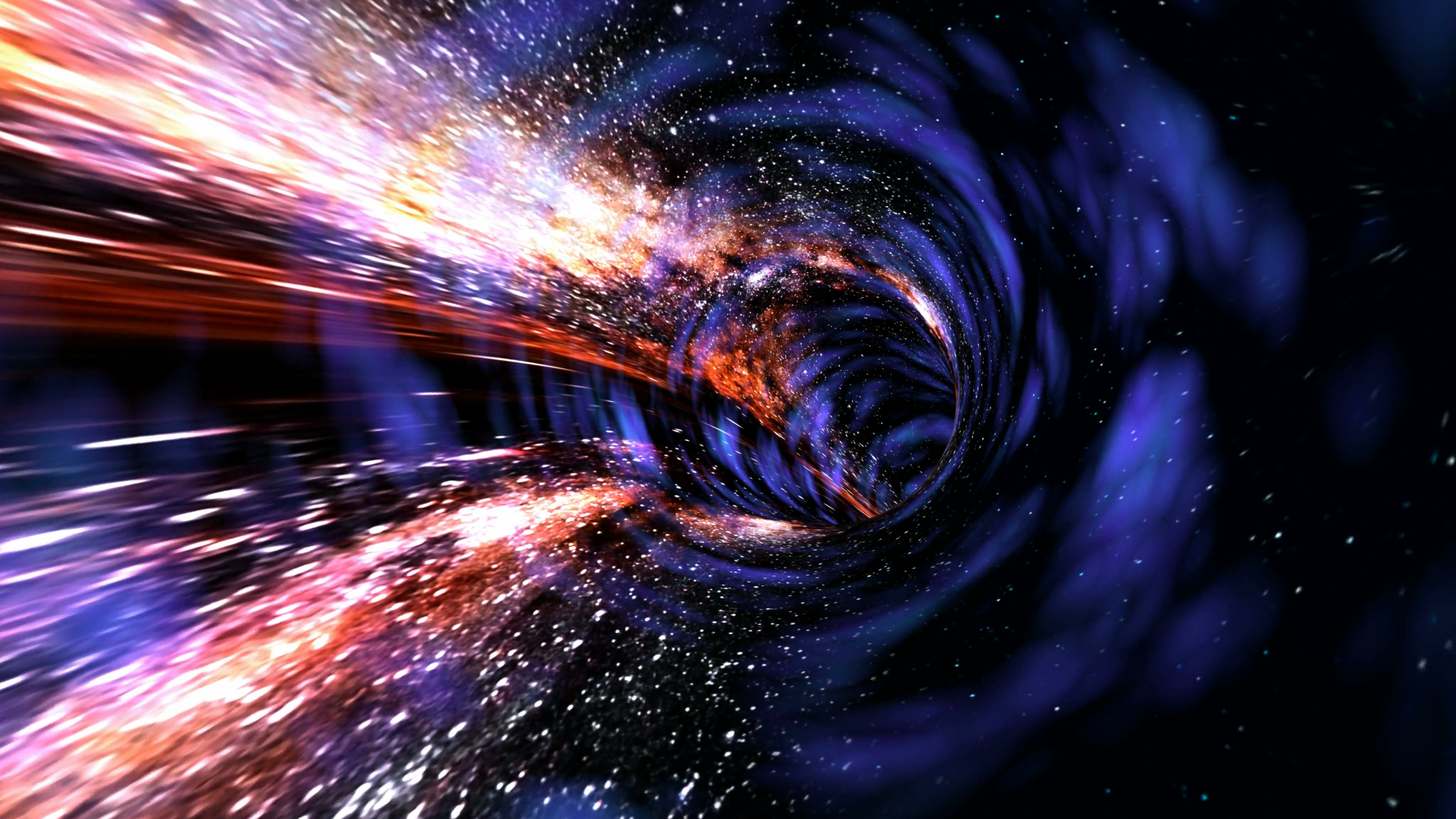 震撼宇宙虫洞穿梭led背景视频ae模板视频的预览图