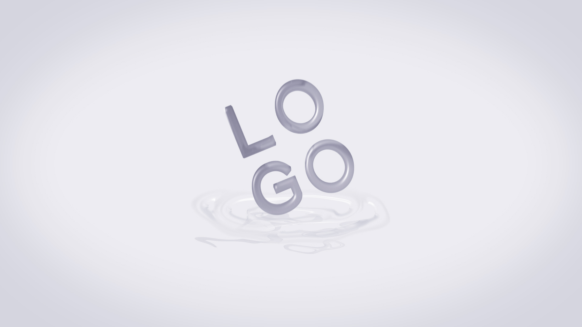 简洁干净水波企业LOGO展示演绎片头视频的预览图