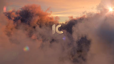 创意大气云层天空文字logo展示演绎片头ae模板视频的预览图