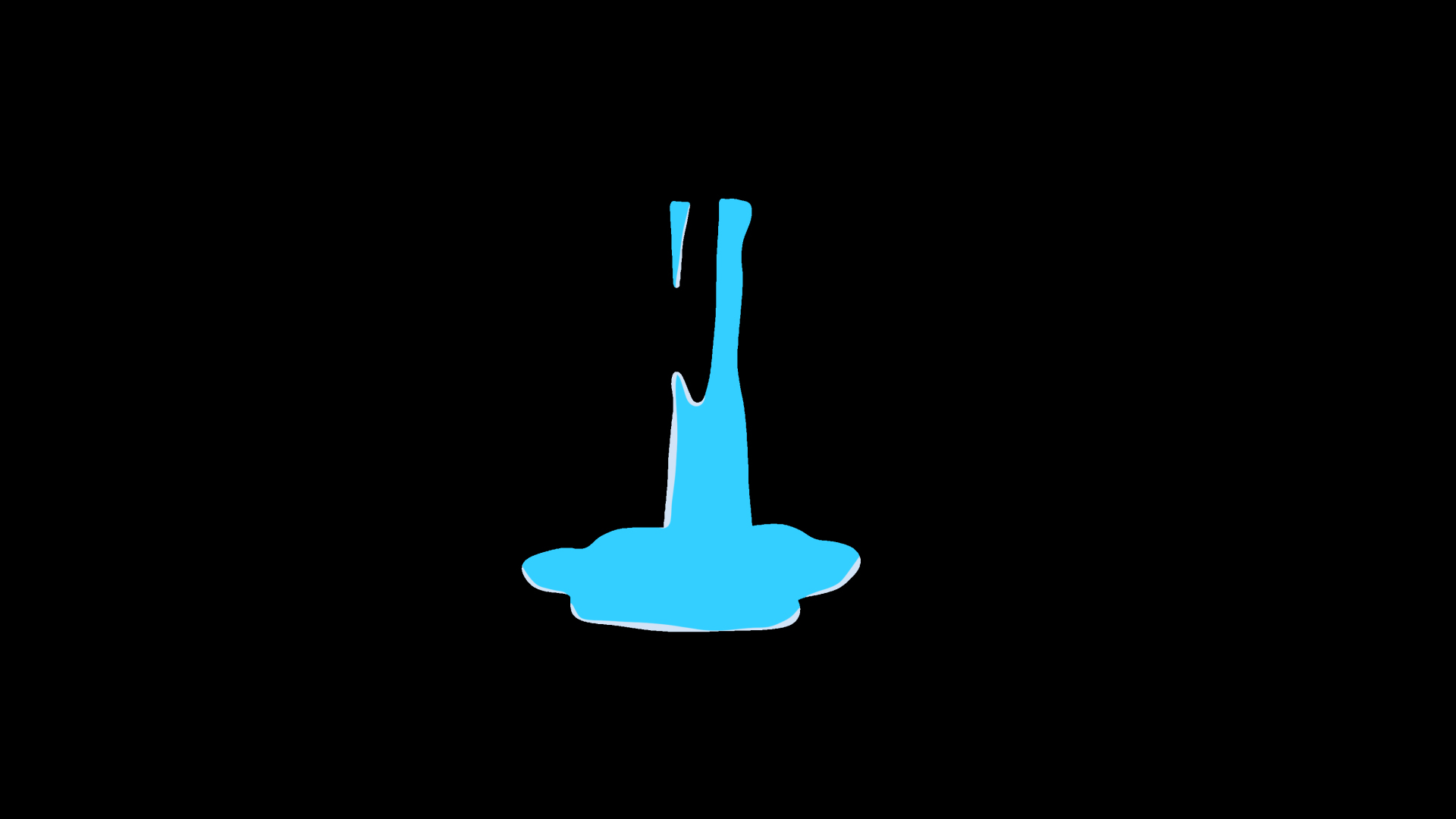 蓝色流动的水流倒水注水液体视频的预览图