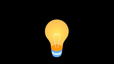灯泡照明点亮照亮点子想法idea视频的预览图