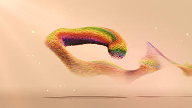 彩色风沙粒子文字logo展示演绎片头视频ae模板视频的预览图
