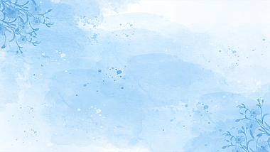 原创蓝色水彩手绘花卉清新晕染夏天动态背景视频的预览图