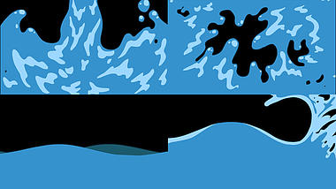 创意水流流体动画转场视频ae模板视频的预览图