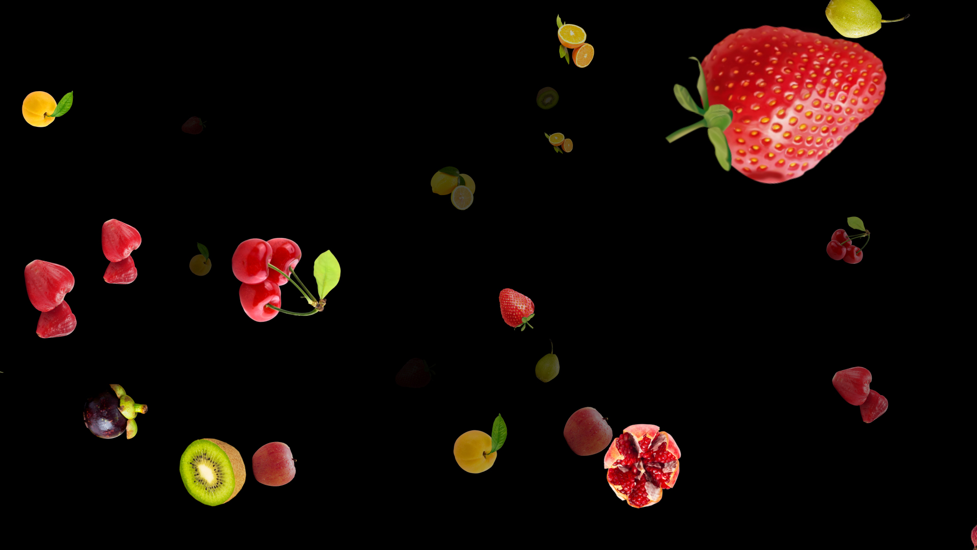 水果冲屏ae视频模板视频的预览图