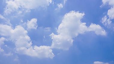 4K实拍夏天烈日晴朗蓝天白云延时摄影视频的预览图