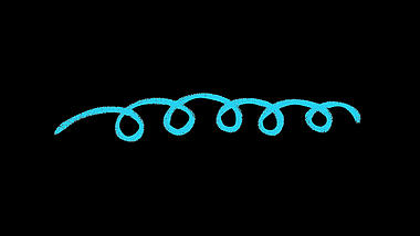 原创视频挂件装饰蜡笔涂鸦蓝色曲线圈圈线线条标注视频的预览图