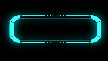 原创视频挂件装饰HDU潮流霓虹灯电竞荧光绿发光科技感标题框边框酷炫荧光绿视频的预览图