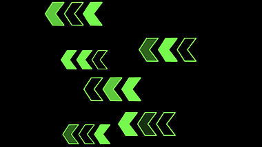原创视频挂件装饰箭头科技风绿色视频的预览图