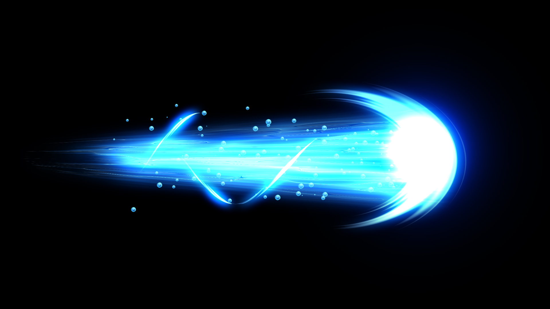 原创视频挂件装饰粒子光效蓝色特效游戏技能攻击效果环绕粒子冲击波光效光视频的预览图