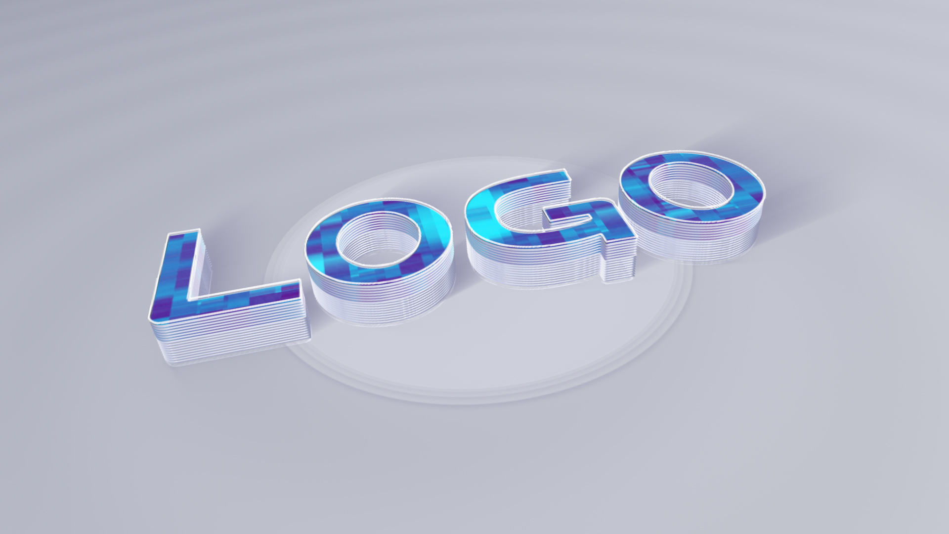 简洁彩色三维企业LOGO片头视频的预览图