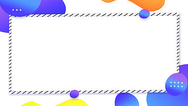 几何图形科技电商边框圆圈蓝色视频背景视频的预览图