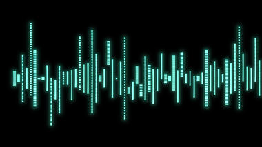 原创挂件装饰科技声波频谱跳动科技感绿色视频的预览图