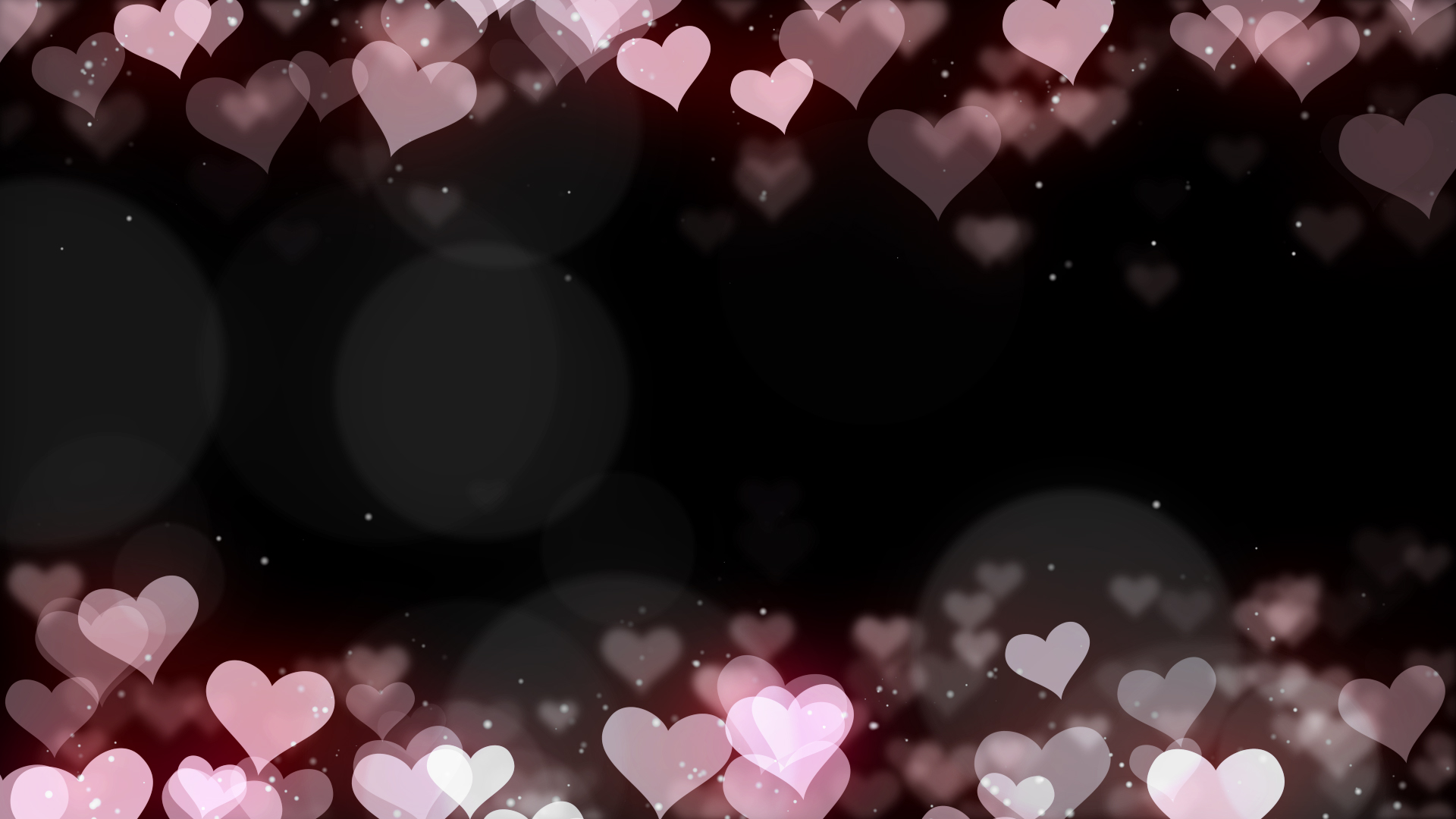 原创粉色浪漫唯美爱心粒子飘散爱心动态视频边框视频的预览图
