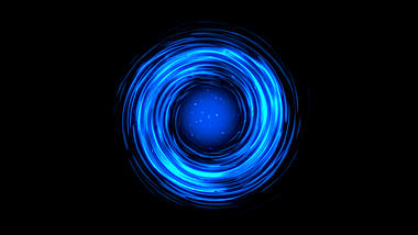 原创光效粒子蓝色旋转特效游戏传送门光效黑洞粒子光效光视频的预览图
