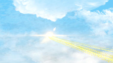 大气光线粒子云层穿梭LOGO演绎展示视频的预览图