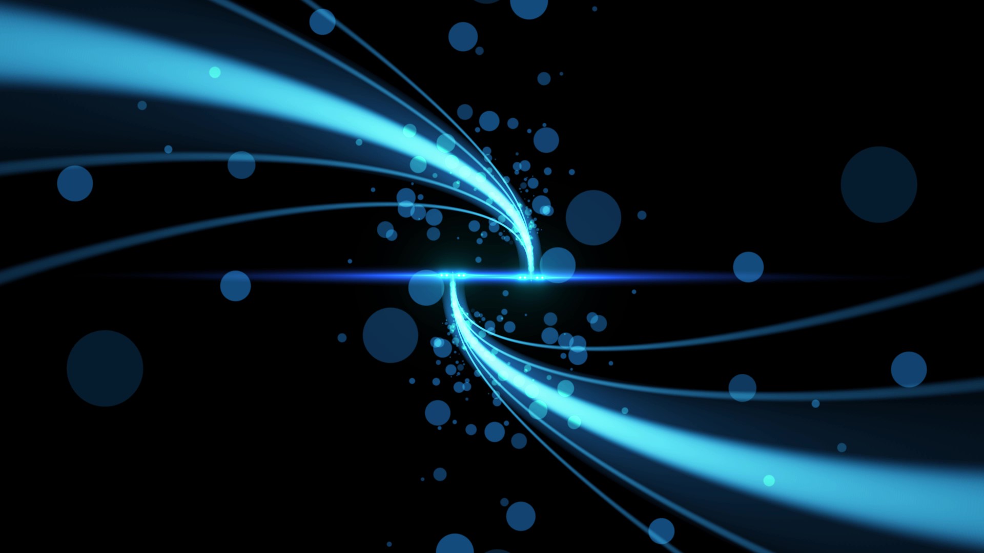 粒子线条飞舞科技感特效视频的预览图