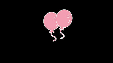 原创挂件装饰情人节七夕粉色气球漂浮视频的预览图