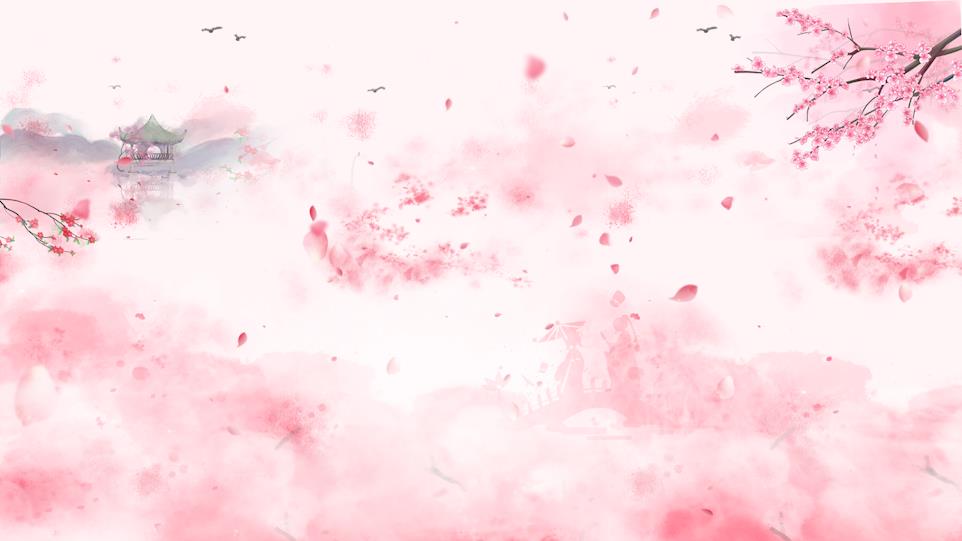 原创粉色桃花浪漫七夕情侣海报背景视频AE模板视频的预览图