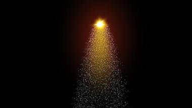金色流星光点流星光效粒子光发光视频的预览图