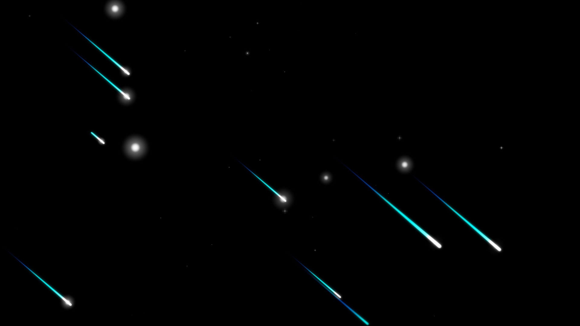 粒子流星雨蓝色光线线条光效光视频的预览图