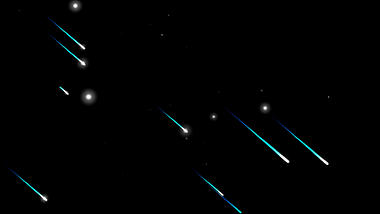 粒子流星雨蓝色光线线条光效光视频的预览图