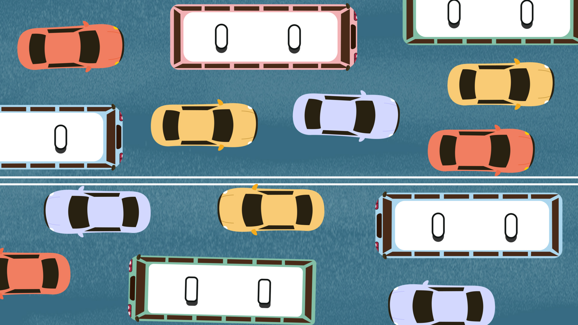 原创城市生活之早高峰的交通mg动画场景视频的预览图