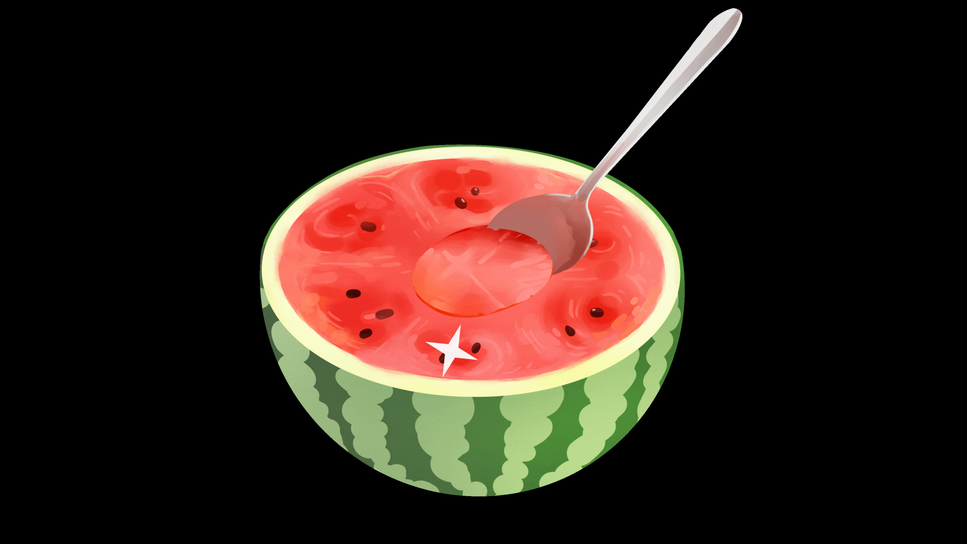 夏天西瓜水果清凉夏季解暑视频的预览图