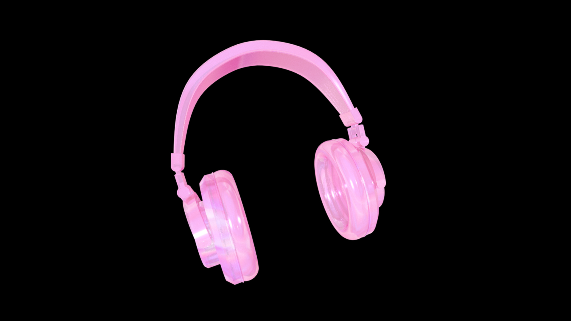 3D立体C4D耳机耳麦音乐视频的预览图
