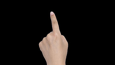 手指食指滑动真人手势手视频的预览图