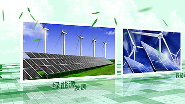 新能源环保图文宣传绿色环保图文AE模板视频的预览图