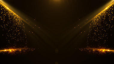 大气金色粒子舞台灯光视频ae模板视频的预览图
