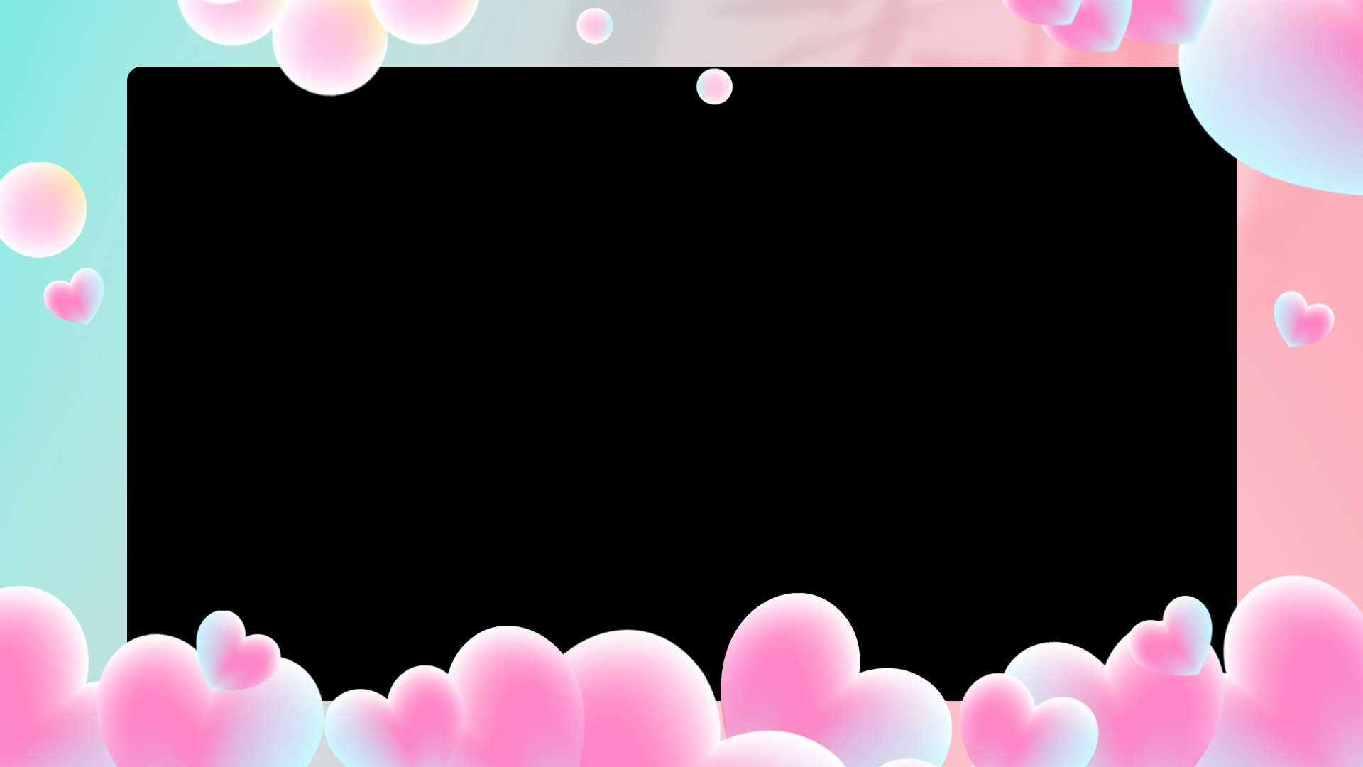 原创520爱心边框粉色渐变清新浪漫情人节视频边框素材视频的预览图