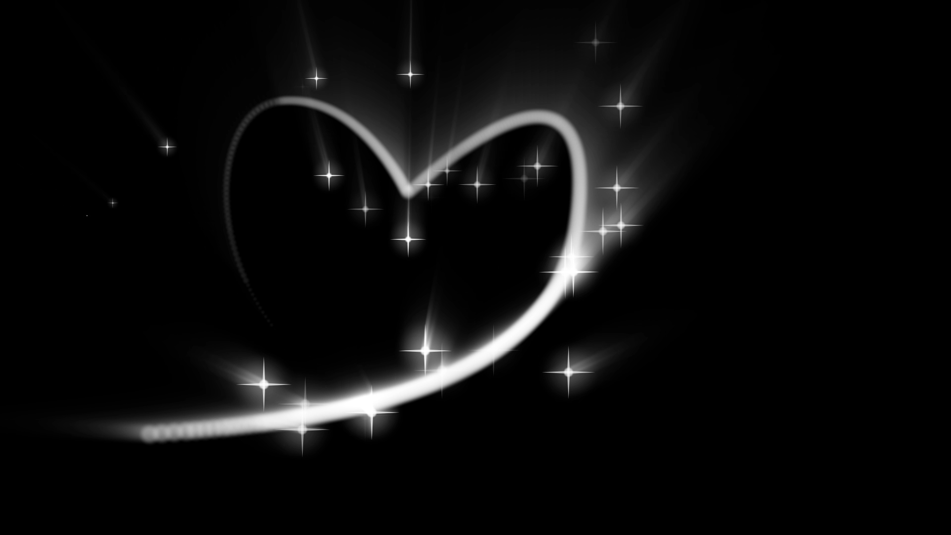 爱心光线粒子元素七夕情人节元素视频的预览图