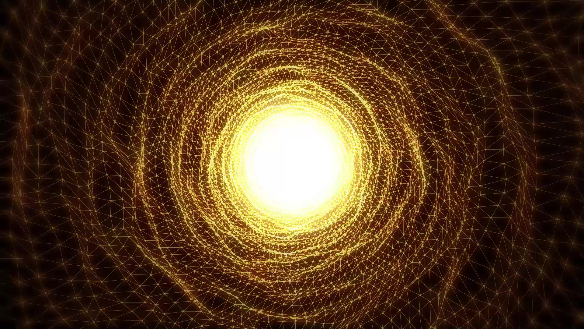 金色炫光粒子隧道穿梭背景视频动态背景视频的预览图