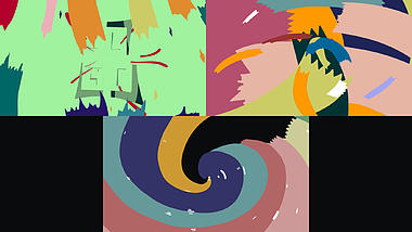 卡通彩色手绘流体MG动画LOGO展示演绎片头视频的预览图