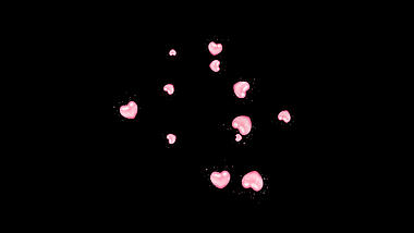 七夕情人节梦幻风爱心粒子元素爱心粒子爆炸视频的预览图