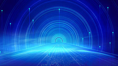 商务科技发光光束科技感蓝色视频背景视频的预览图