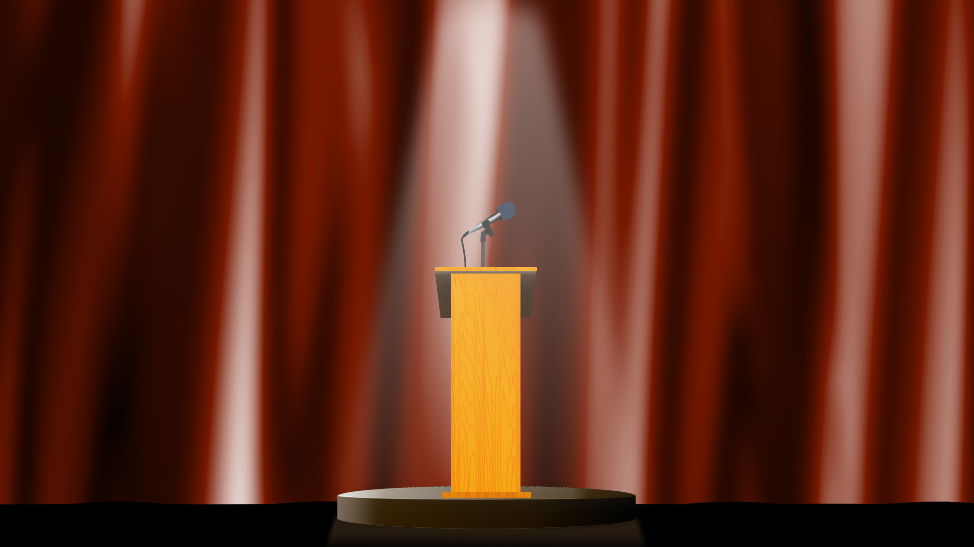原创演讲舞台幕布红色立体背景视频动态背景视频的预览图