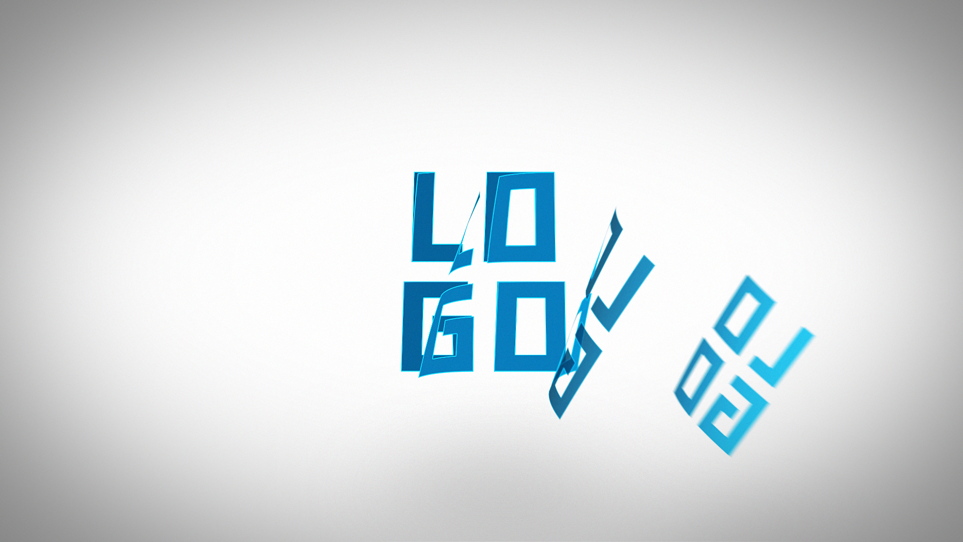 简约翻页组合企业LOGO展示演绎视频的预览图