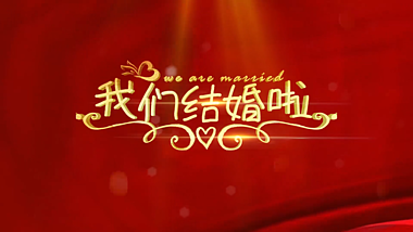 金色爱心粒子光线婚礼结婚片头片尾视频的预览图