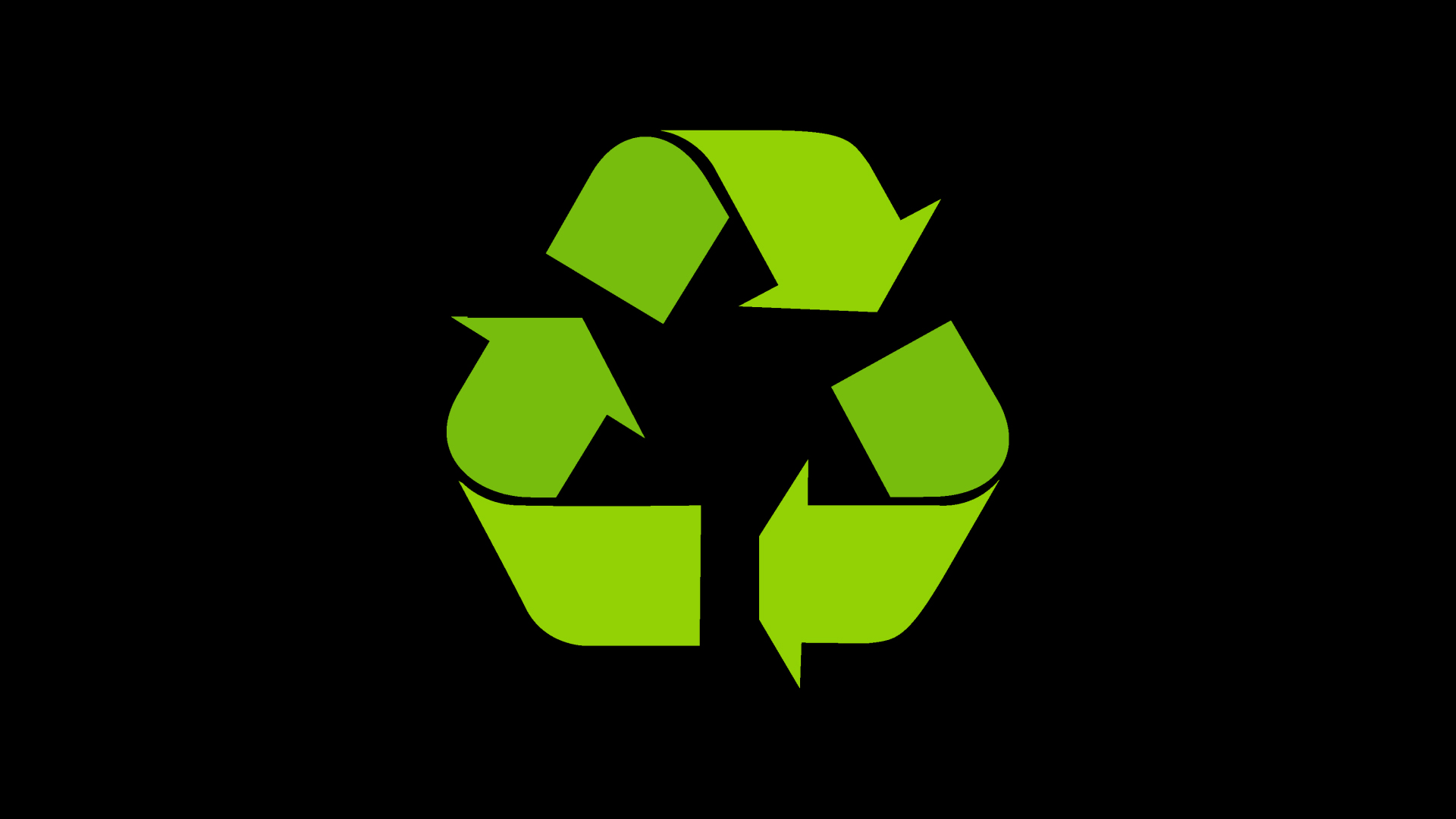 绿色的环保标识动态元素地球日环境日视频的预览图