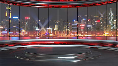 新闻演播厅背景视频虚拟背景AE模板视频的预览图