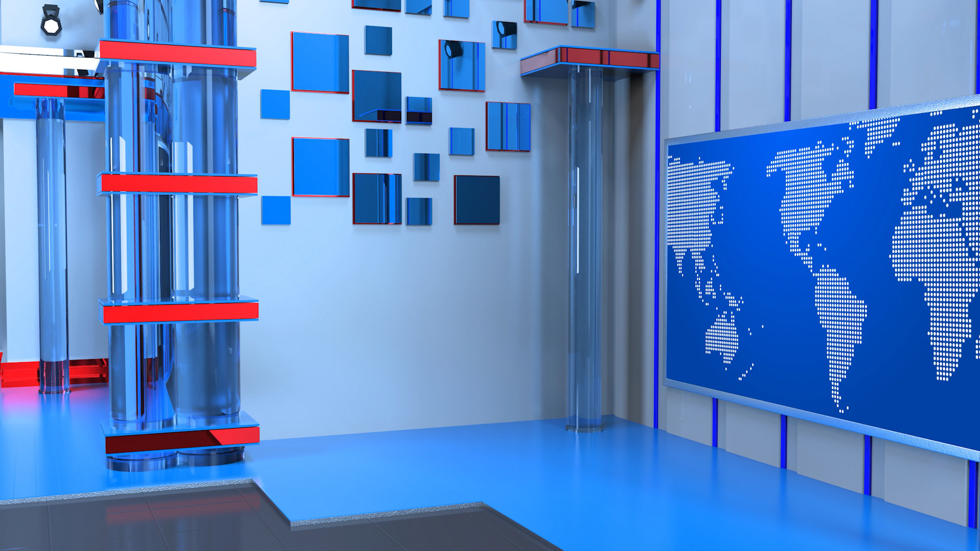 新闻背景蓝色视频虚拟背景素材模板视频的预览图