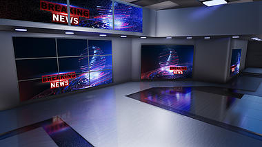 新闻虚拟背景视频AE模板视频的预览图